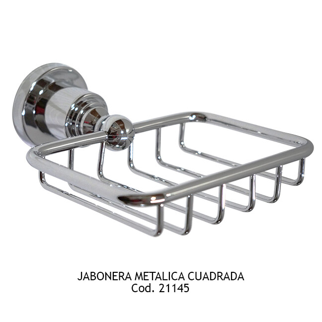 Jabonera Metálica Cuadrada