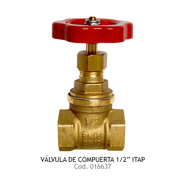 Válvula de Compuerta 1/2&quot;