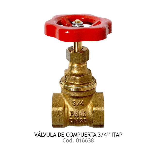 Válvula de Compuerta 3/4&quot;