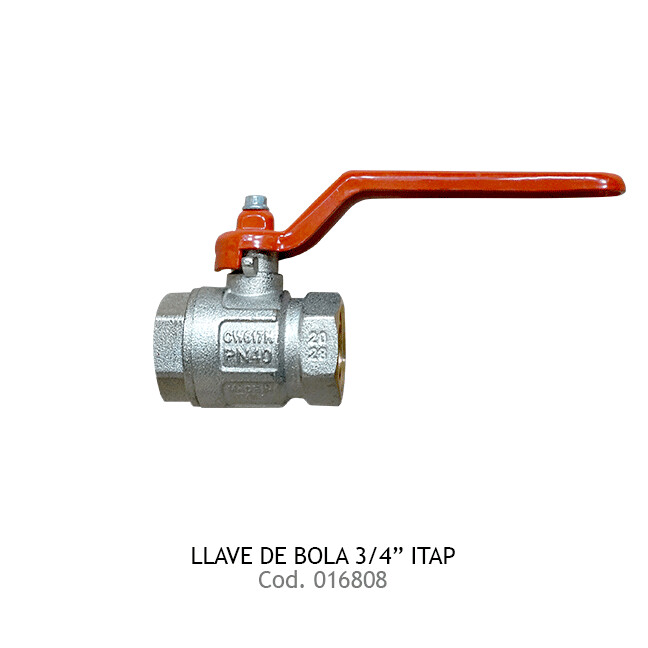 Llave de bola 3/4 pulgadas Itap