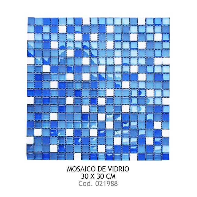 Mosaico de Vidrio 30 x 30 cm