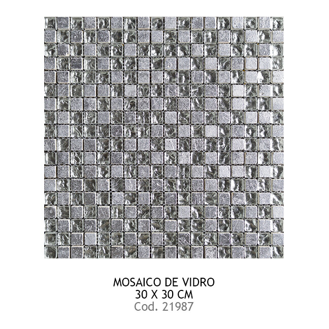 Mosaico de Vidrio de 30 x 30 cm