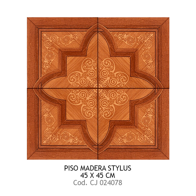 PISO PRIM. 45X45 MADERA STYLUS SAN LORENZO 10 UXCJ