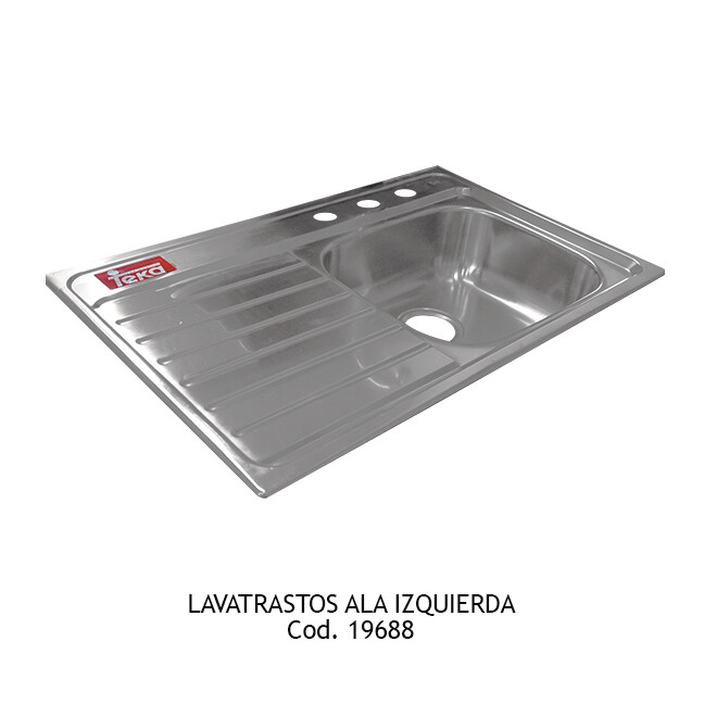 Lavatrastos 1 Ala Izquierda 1 Depósito de 80 x 51 cms para sobreponer