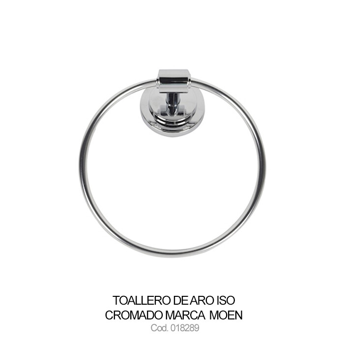 Toallero de aro Iso cromado