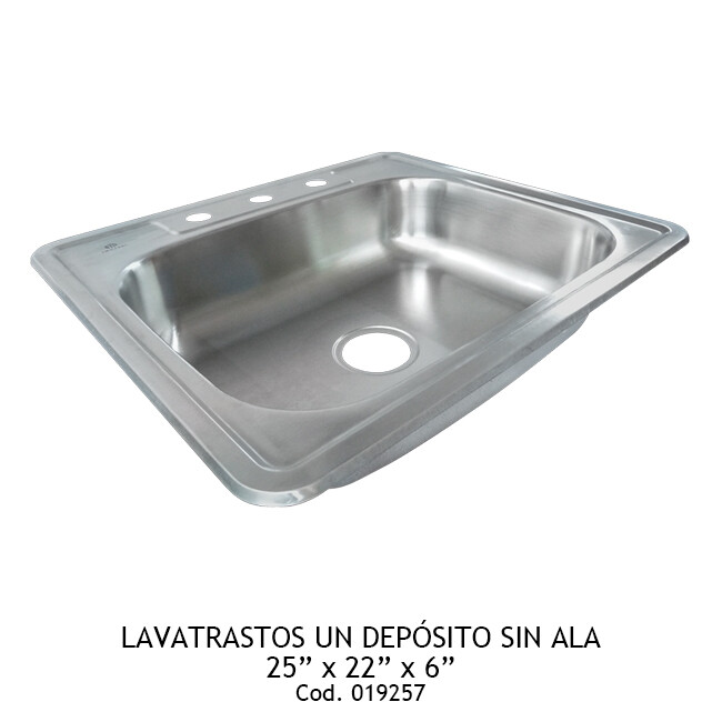 Lavatrastos un depósito sin ala