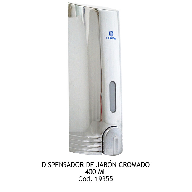 Dispensador de jabón cromado