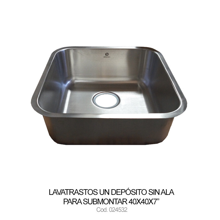 Lavatrastos un depósito para submontar