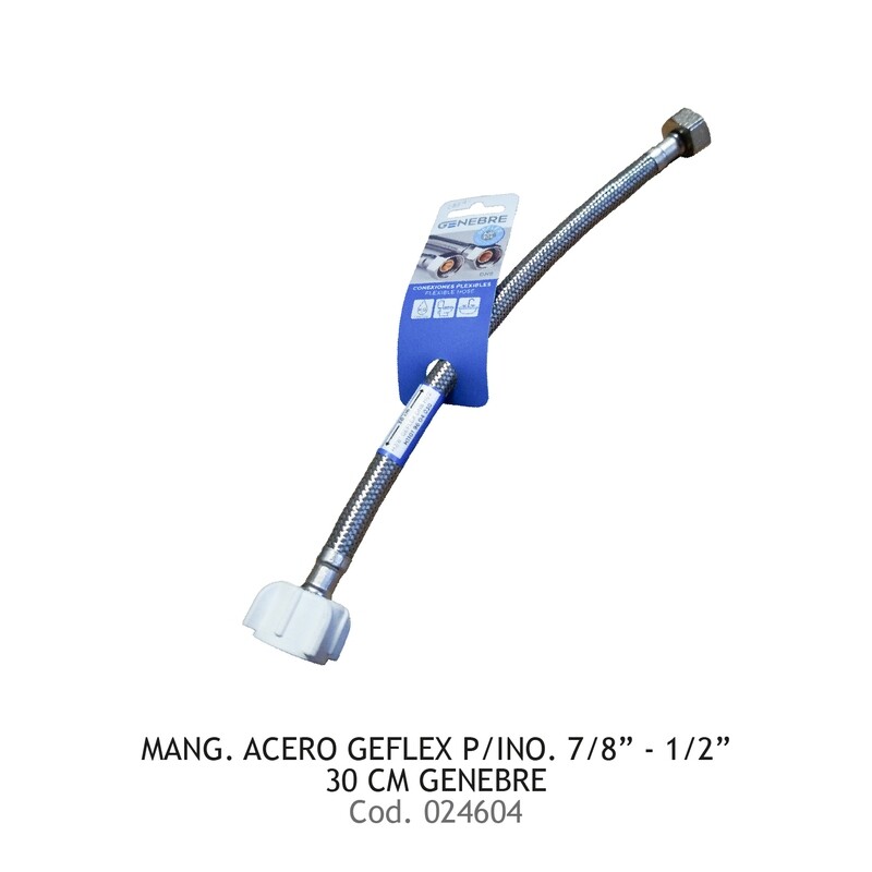 MANG. ACERO GEFLEX P/INO. 7/8&quot; - 1/2&quot; 30 CM GENEBRE