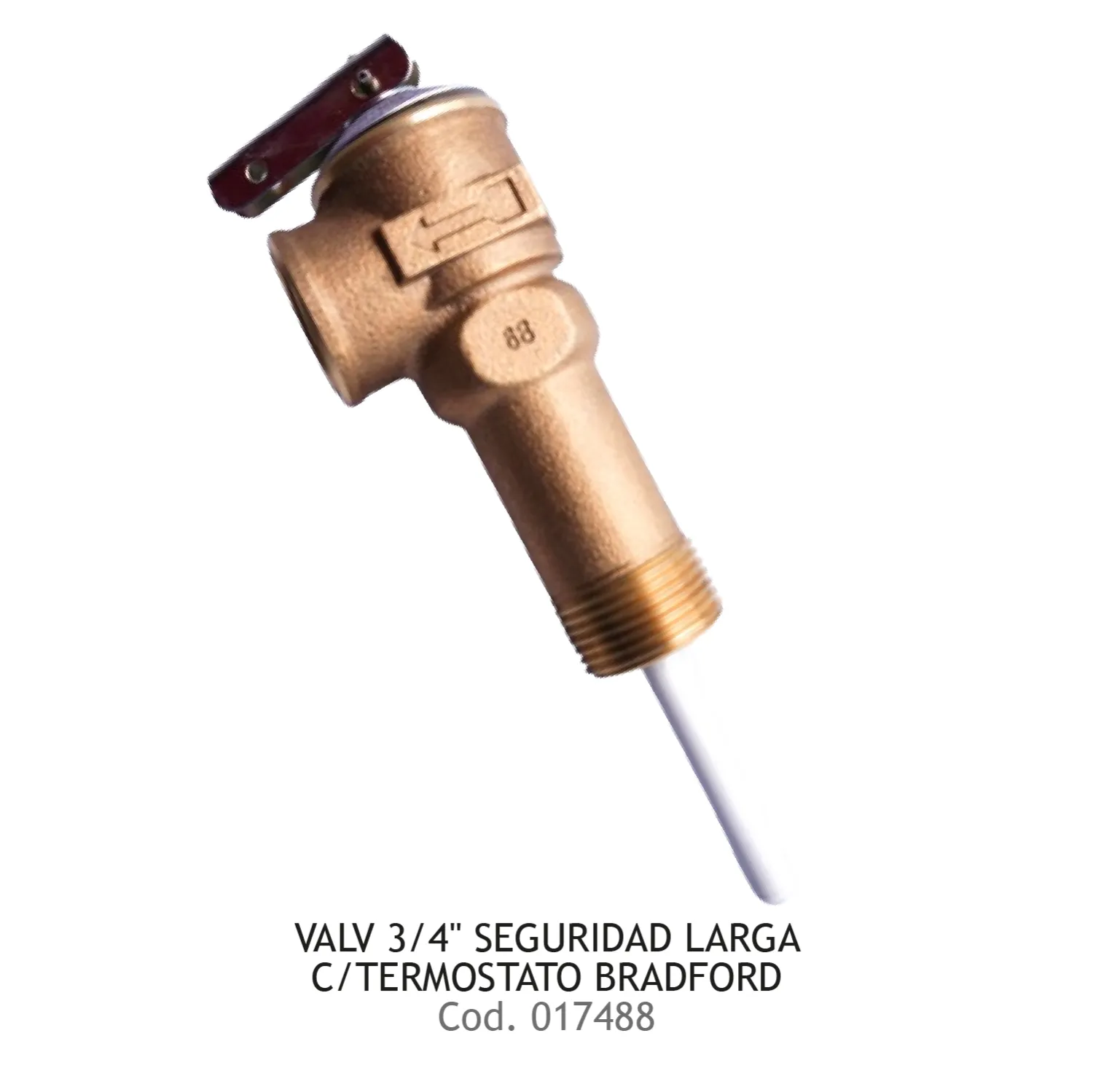 VALV 3/4&quot; SEGURIDAD LARGA C/TERMOSTATO BRADFORD