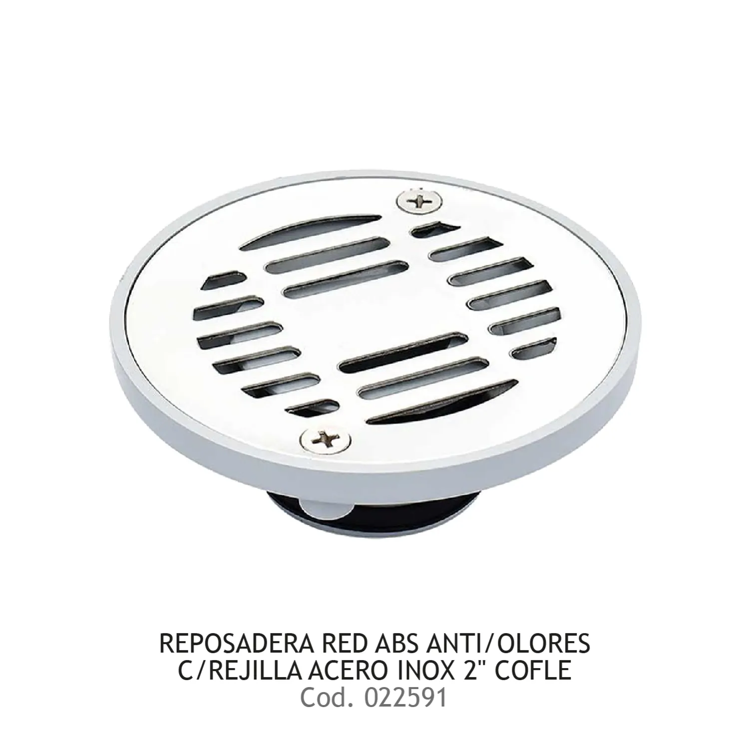 REPOSADERA RED ABS ANTI/OLORES C/REJILLA ACERO INOX 2&quot; COFLE