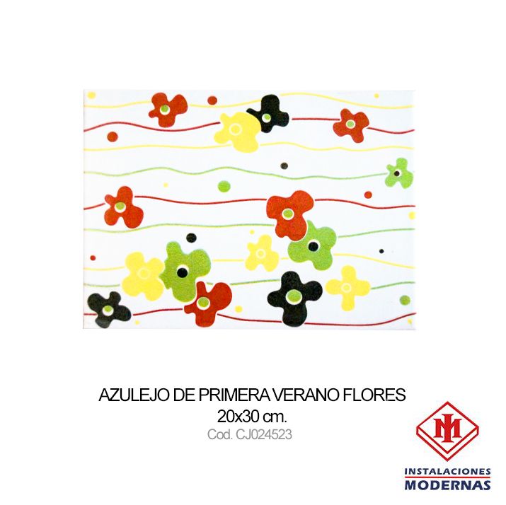 Azulejo Verano Flores de primera