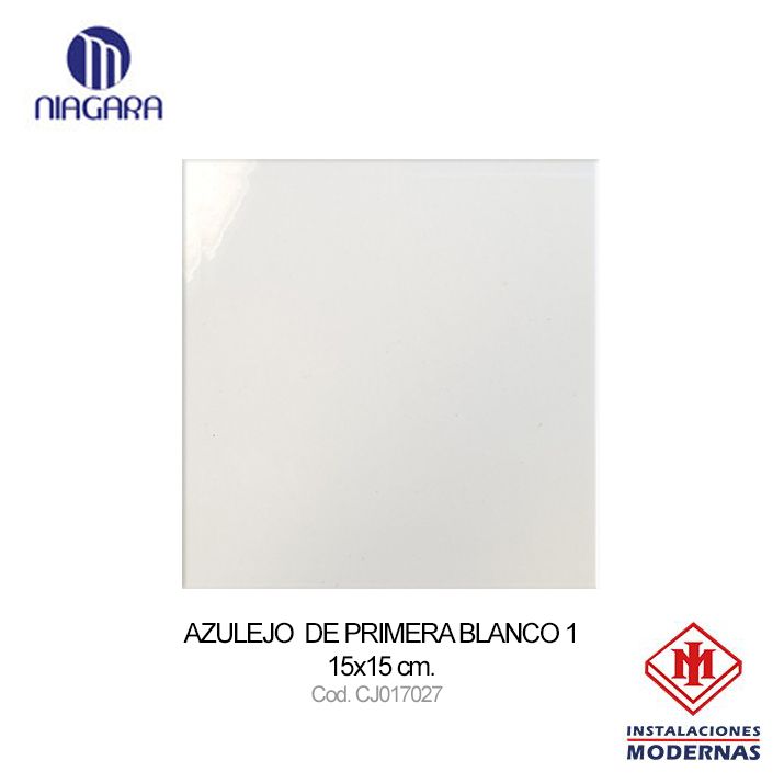 Azulejo blanco 15x15 de primera