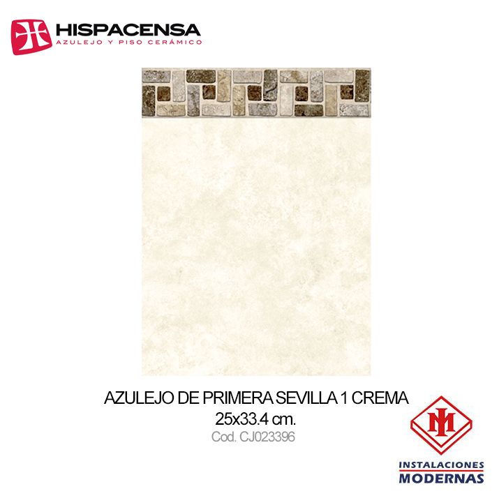 Azulejo Sevilla 1 Crema