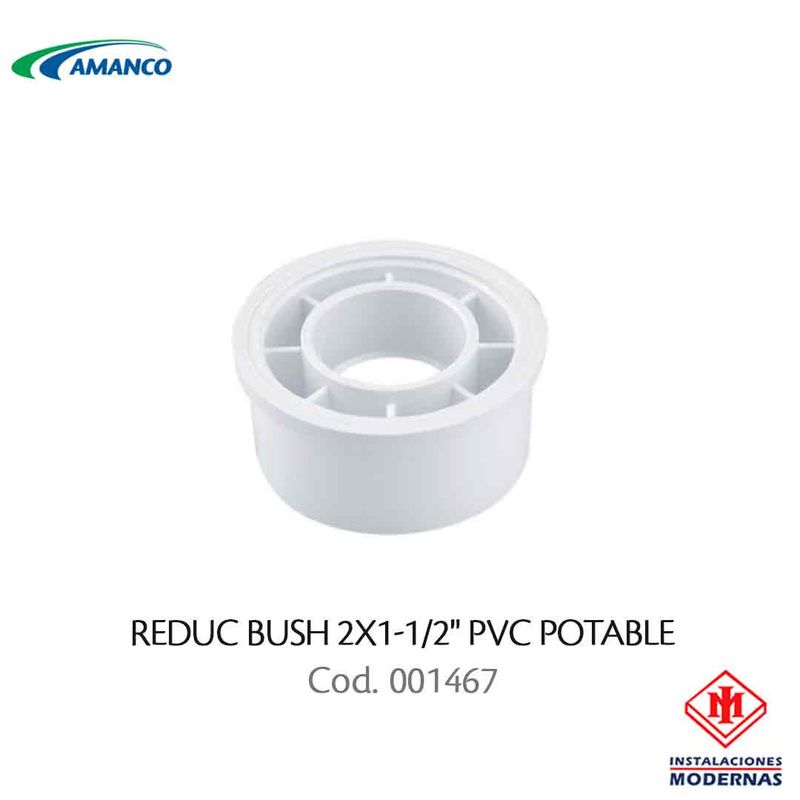 REDUC BUSH 2X1-1/2&quot; PVC POTABLE