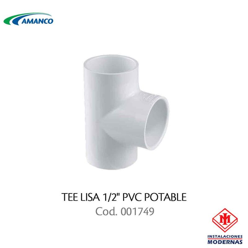 TEE LISA 1/2&quot; PVC POTABLE