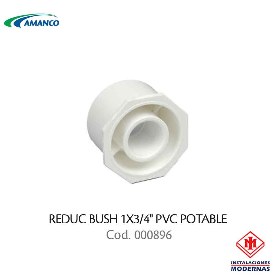 REDUC BUSH 1X3/4&quot; PVC POTABLE