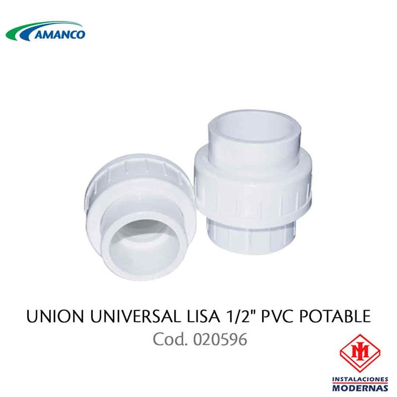 UNION UNIVERSAL LISA 1/2&quot; PVC POTABLE