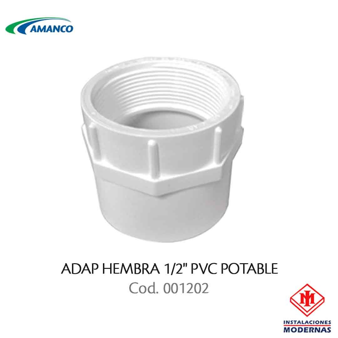 ADAP HEMBRA 1/2&quot; PVC POTABLE