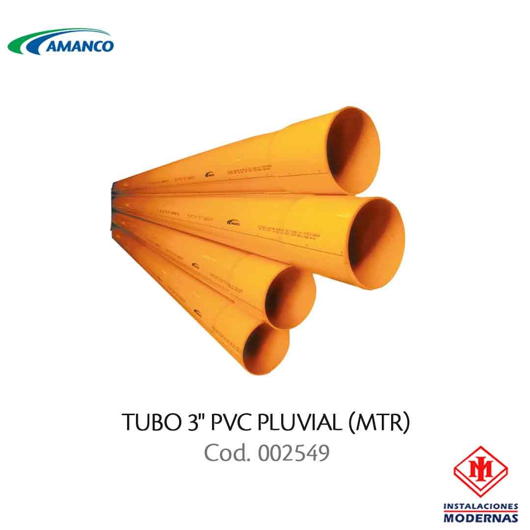 TUBO 3&quot; PVC PLUVIAL (MTR)