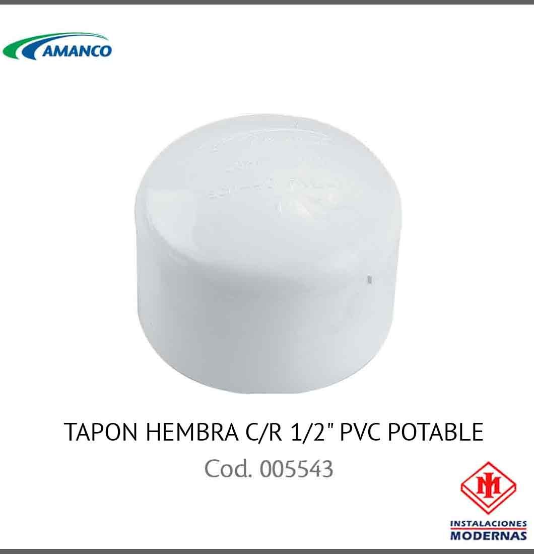 TAPON HEMBRA C/R 1/2&quot; PVC POTABLE