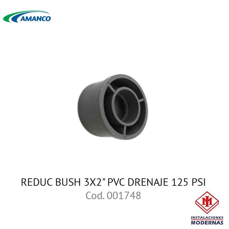 REDUC BUSH 3X2&quot; PVC DRENAJE 125 PSI