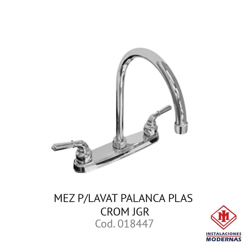 MEZ P/LAVAT PALANCA PLAS CROM JGR