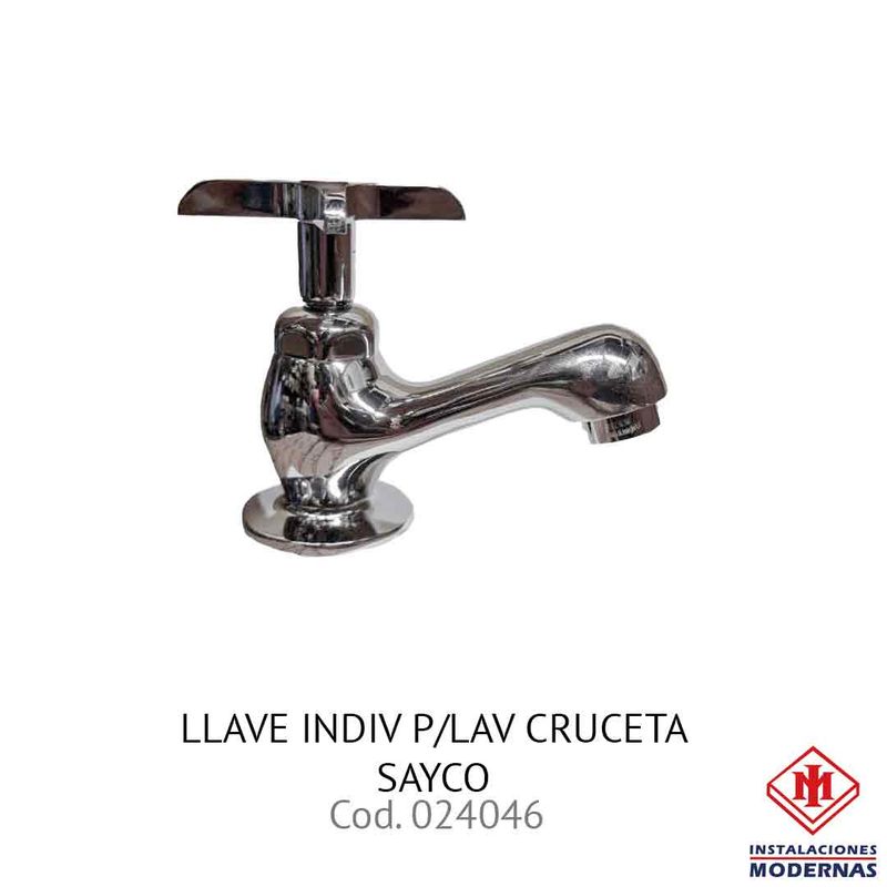 LLAVE INDIV P/LAV CRUCETA SAYCO