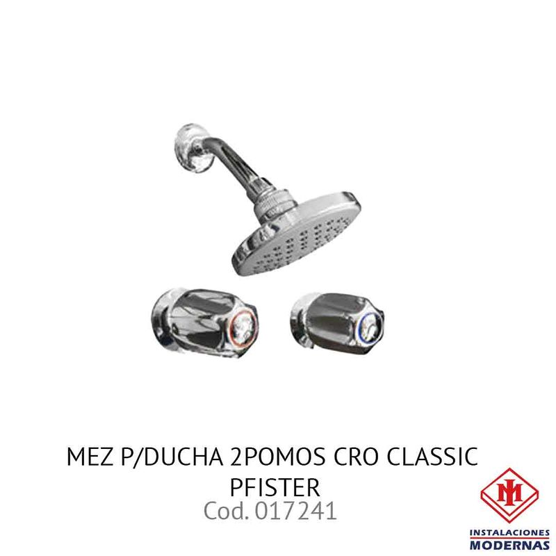 MEZ P/DUCHA 2POMOS CRO CLASSIC PFISTER