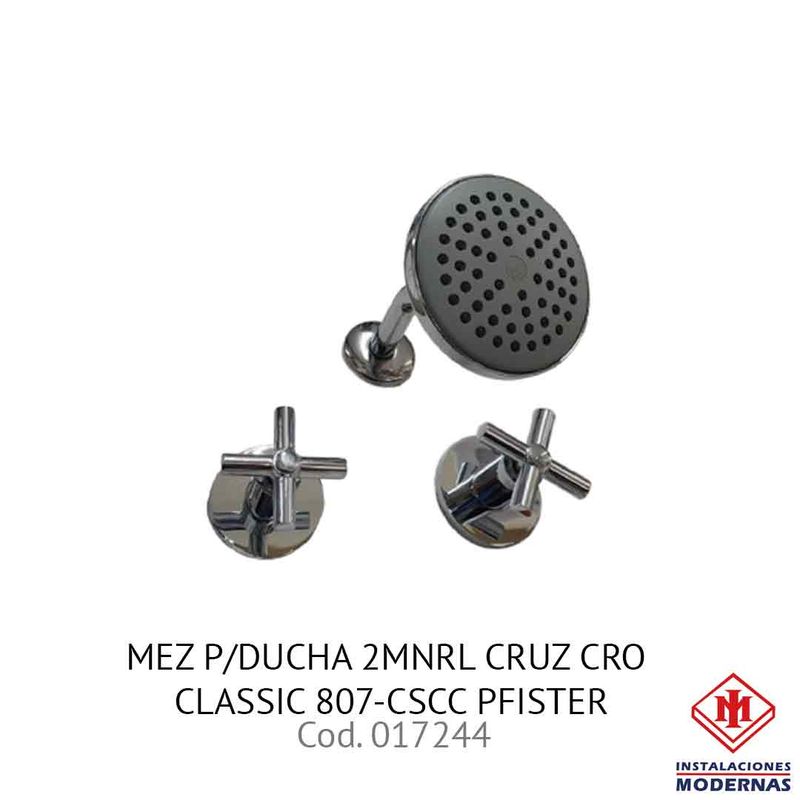 MEZ P/DUCHA 2MNRL CRUZ CRO CLASSIC 807-CSCC PFISTER