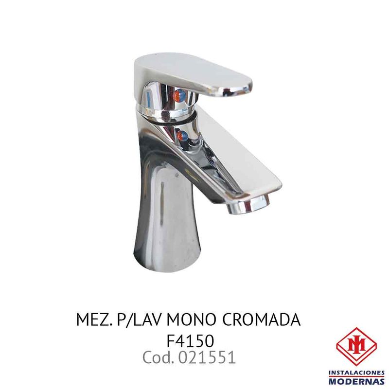 MEZ. P/LAV MONO CROMADA F4150
