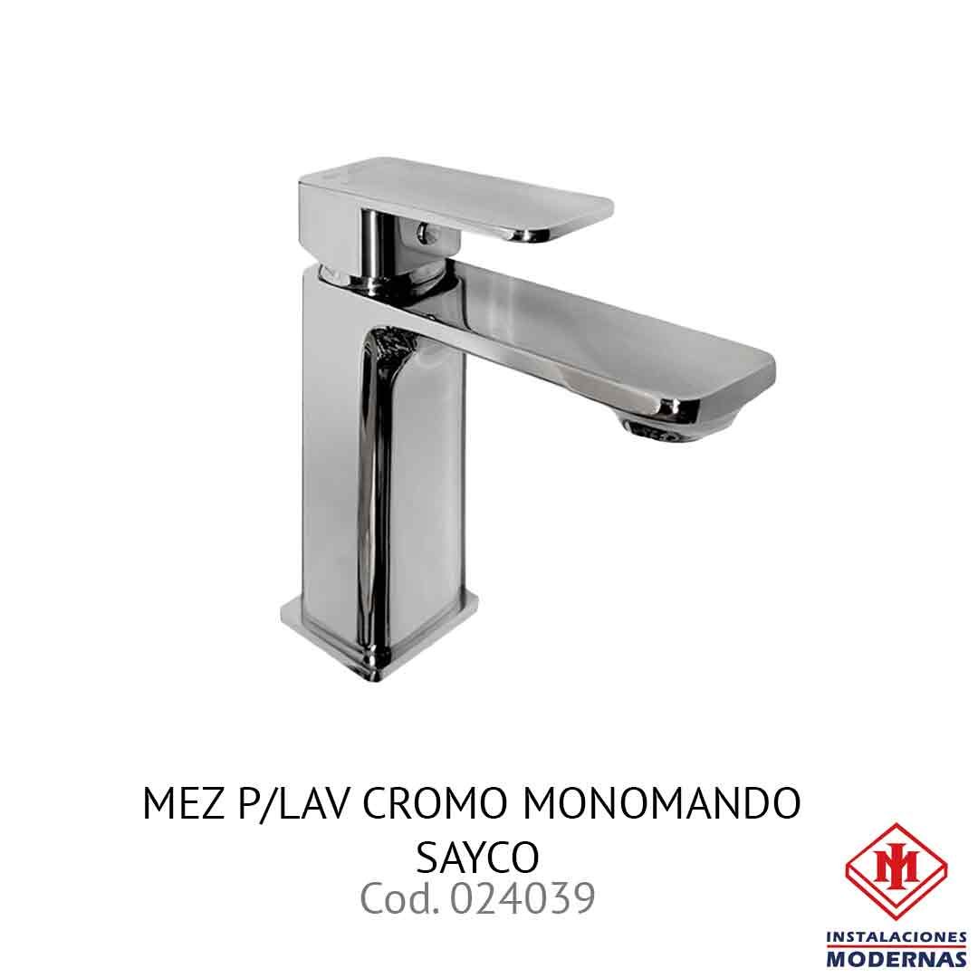 MEZ P/LAV CROMO MONOMANDO SAYCO