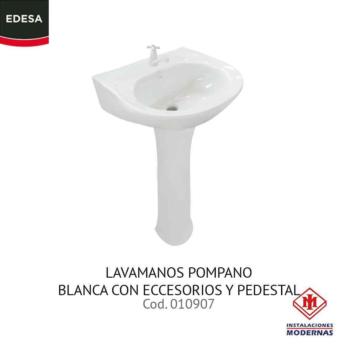 LAV POMPANO C/ACC C/PED BL VENCERAMICA