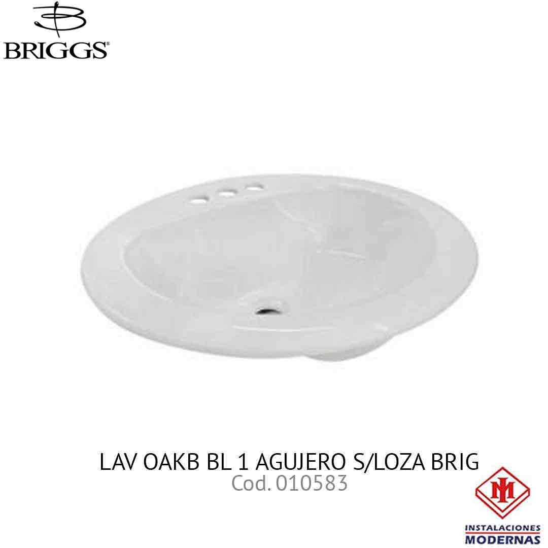 LAV OAKB BL 1 AGUJERO S/LOZA BRIG