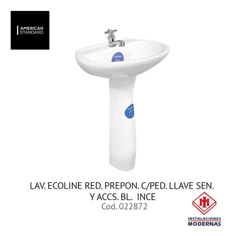LAV. ECOLINE RED. PREPON. C/PED. LLAVE SEN. Y ACCS. BL. INCE
