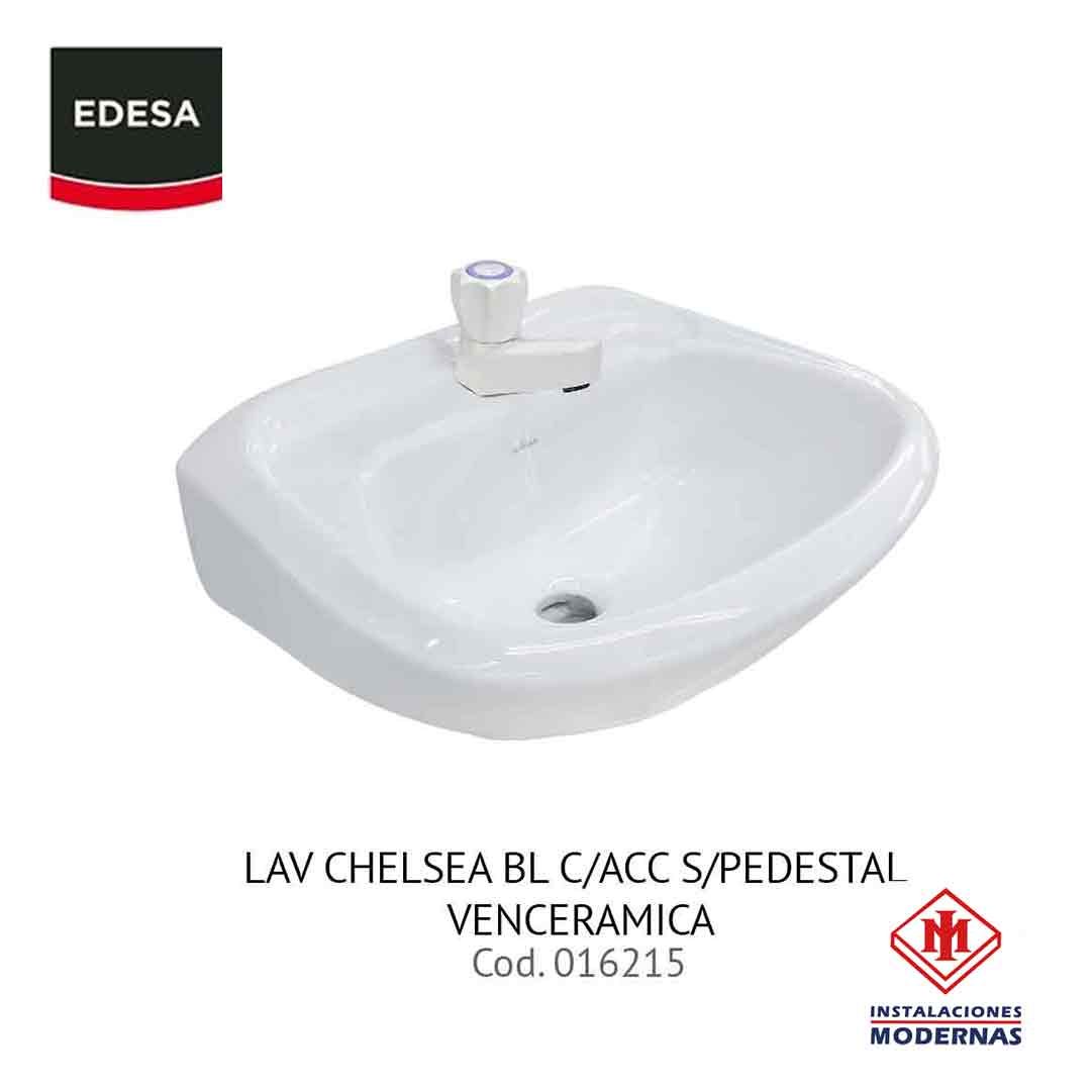 LAV CHELSEA BL C/ACC S/PEDESTAL VENCERAMICA