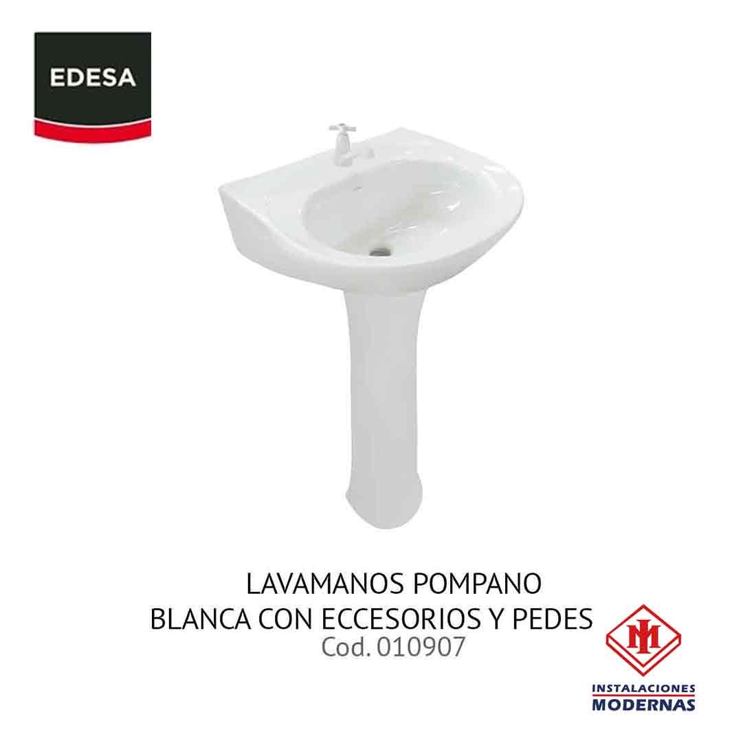 LAV POMPANO C/ACC C/PED BL VENCERAMICA