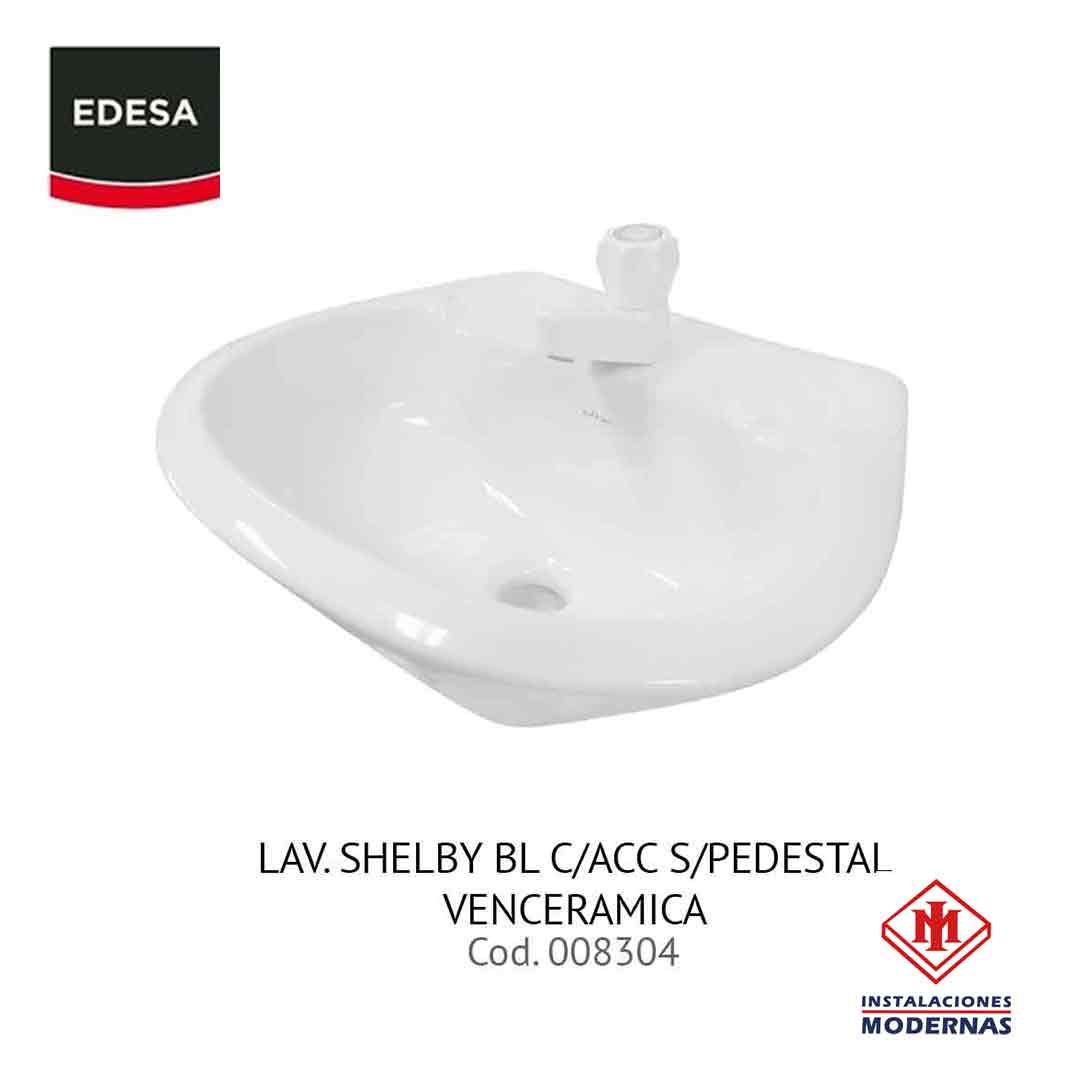 LAV SHELBY BL C/ACC S/PEDESTAL VENCERAMICA