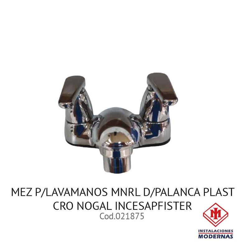 MEZ P/LAVAMANOS MNRL D/PALANCA PLAST CRO NOGAL INCESA