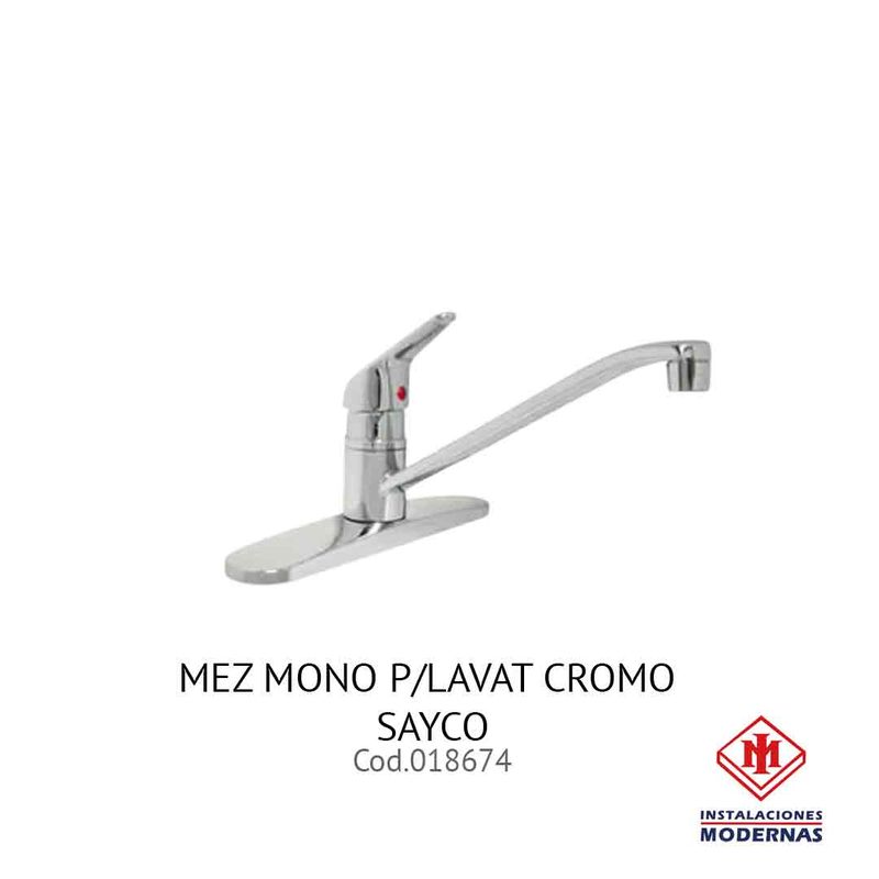 MEZ MONO P/LAVAT CROMO SAYCO