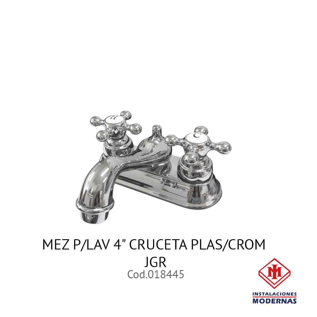 MEZ P/LAV 4&quot; CRUCETA PLAS/CROM JGR