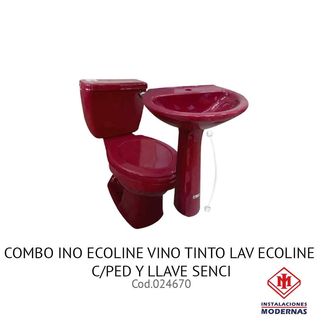 COMBO INO ECOLINE VINO TINTO LAV ECOLINE C/PED Y LLAVE SENCI