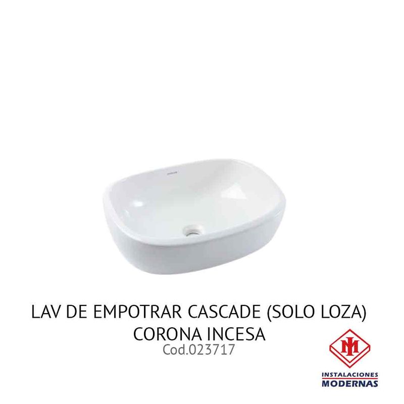 LAV DE EMPOTRAR CASCADE (SOLO LOZA)CORONA INCESA