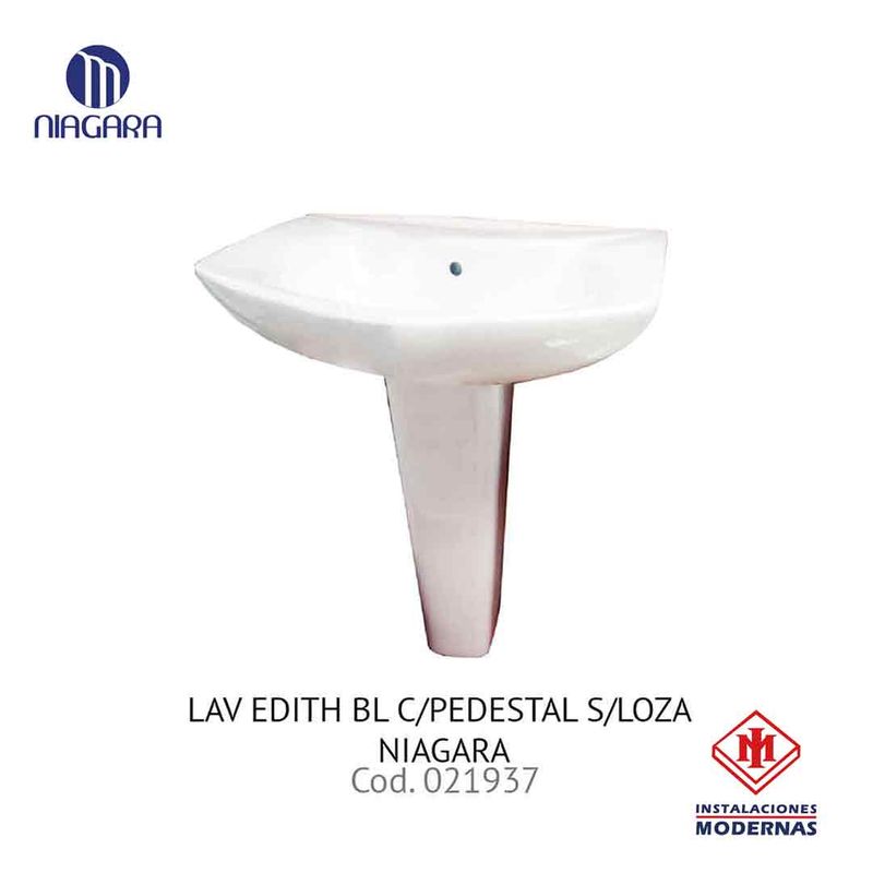 LAV EDITH BL C/PEDESTAL S/LOZA NIAGARA
