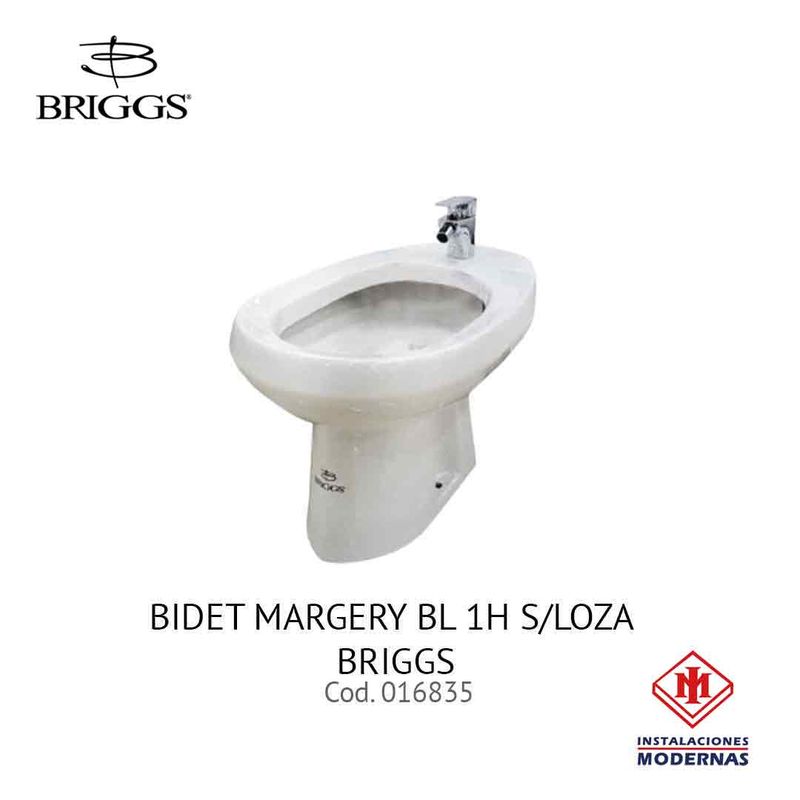 BIDET MARGERY BL 1H S/LOZA BRIGGS