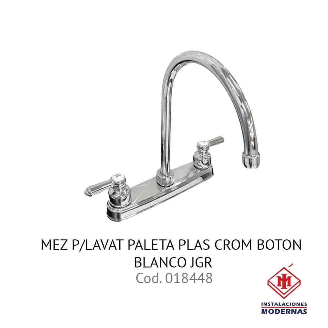 MEZ P/LAVAT PALETA PLAS CROM BOTON BLANCO JGR