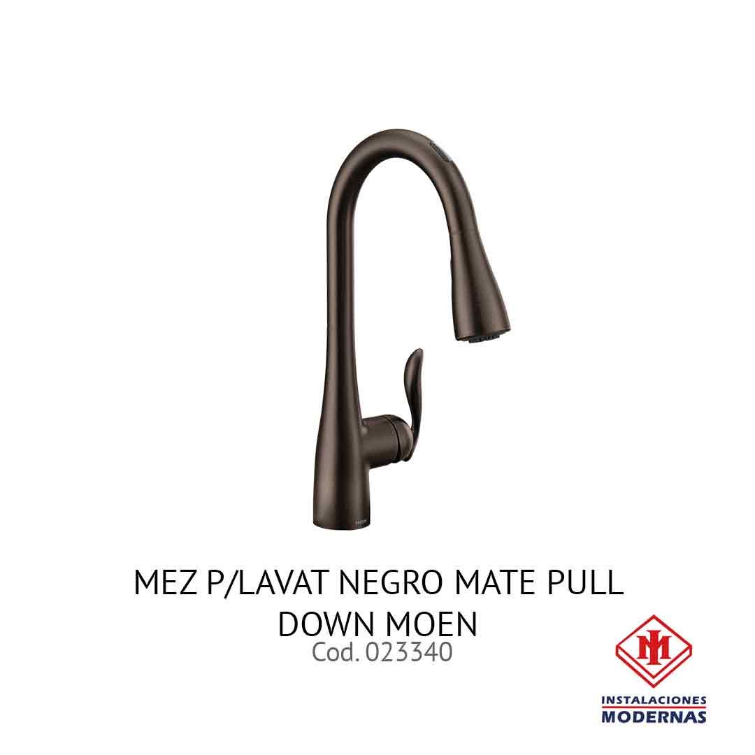 MEZ P/LAVAT NEGRO MATE PULLDOWN MOEN