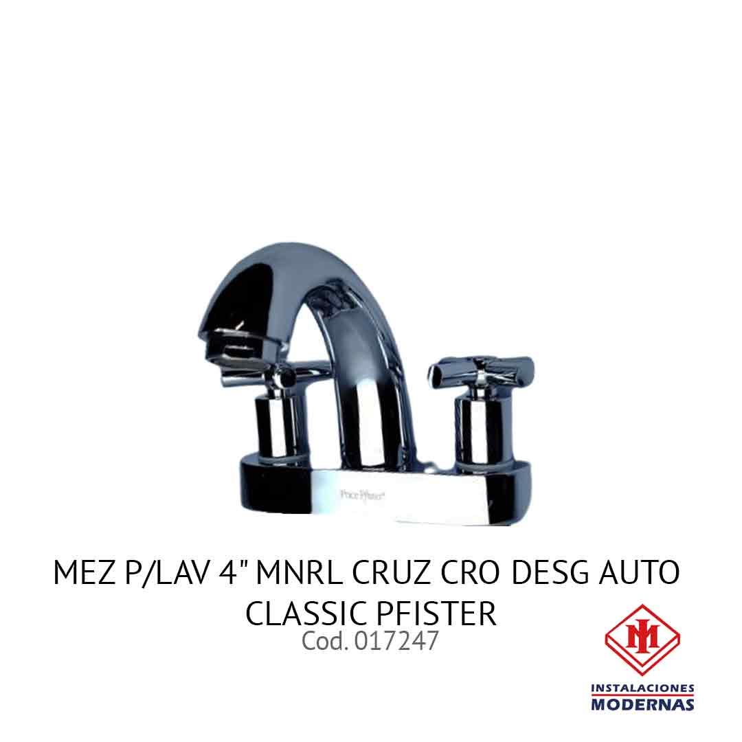 MEZ P/LAV 4&quot; MNRL CRUZ CRO DESG AUTO CLASSIC PFISTER