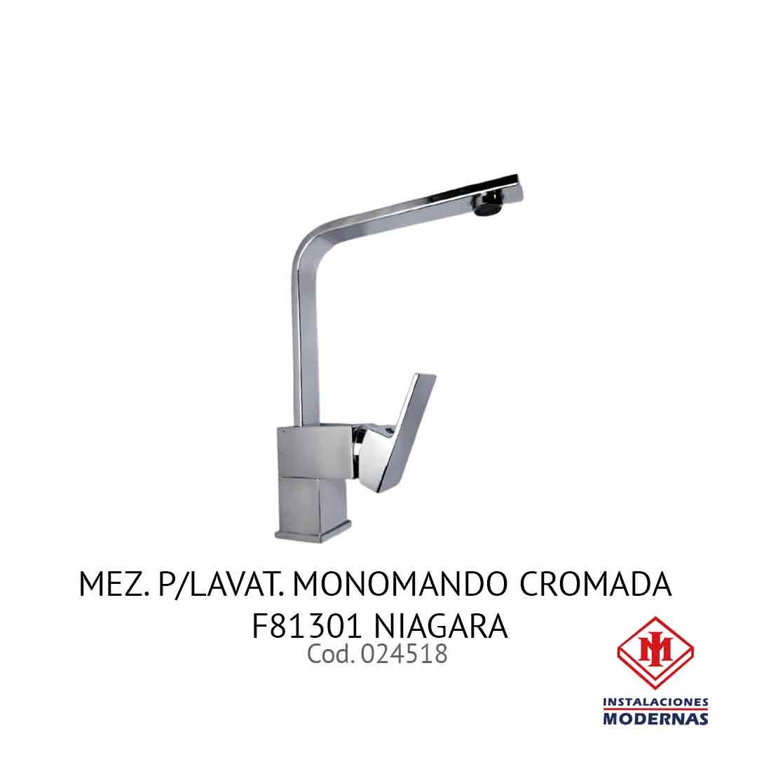 MEZ. P/LAVAT. MONOMANDO CROMADA F81301 NIAGARA