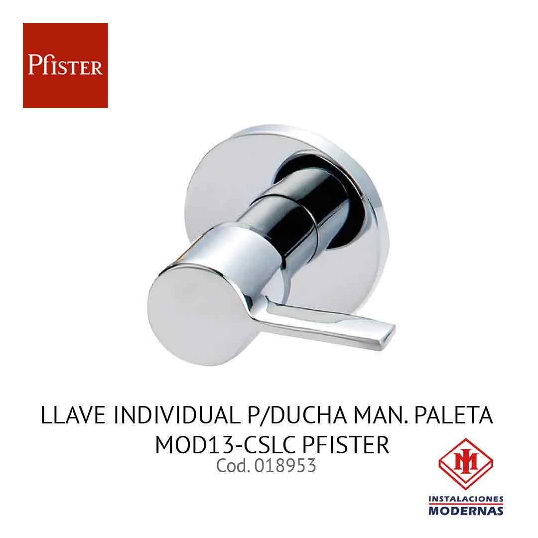 LLAVE INDIVIDUAL P/DUCHA MAN. PALETA  MOD13-CSLC PFISTER